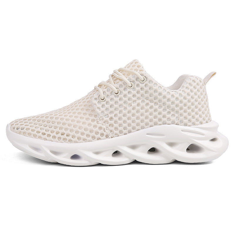 Hollow Mesh Breathable Large Size Fashion Casual Sneakers For Men