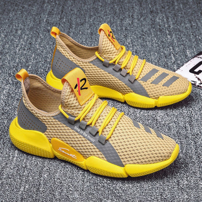 Summer Men's Coconut Shoes Mesh Breathable Low Top Sneakers For Men